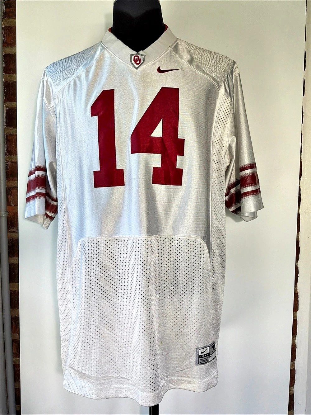 Nike Oklahoma Sooners Football Oklahoma University #14 Stitched Jersey Size XL